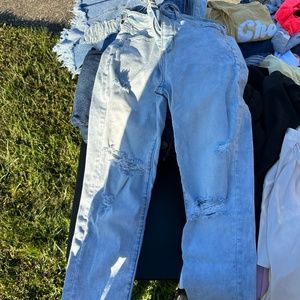 American eagle ripped jeans